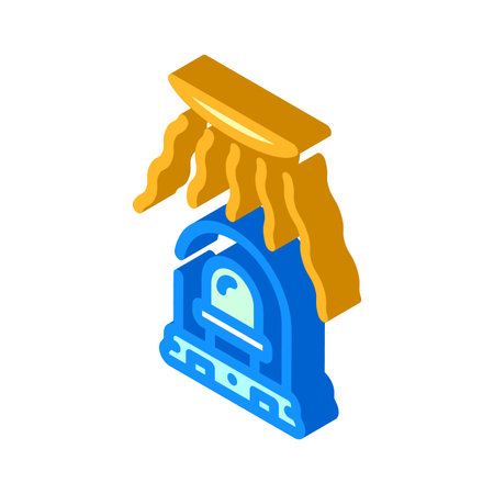light intensity sensor module isometric icon vector illustrationのイラスト素材