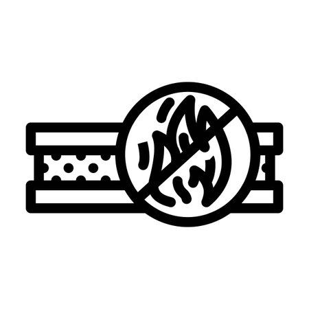 thermal insulated line icon vector illustrationのイラスト素材