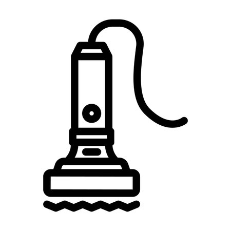 vibration sensor module line icon vector illustrationのイラスト素材