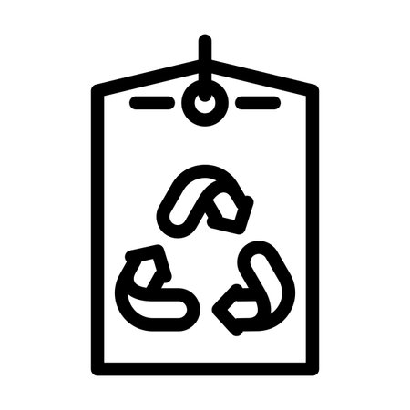 made recycled materials line icon vector illustrationのイラスト素材