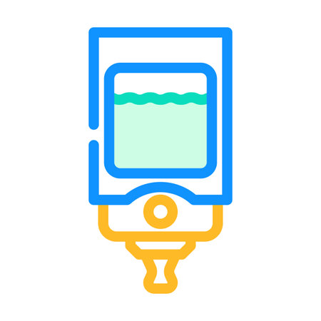 soap dispenser wall mount color icon vector illustrationのイラスト素材