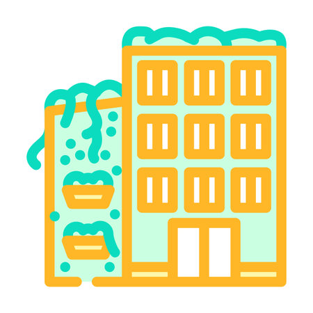 sustainable design color icon vector illustrationのイラスト素材