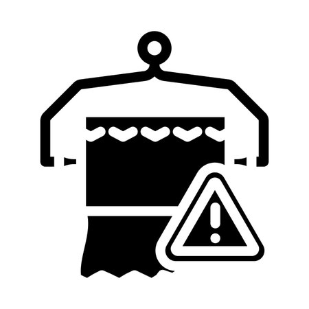 diarrhea warning glyph icon vector illustrationのイラスト素材