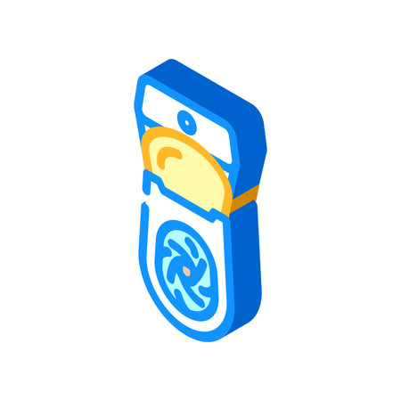 flush toilet diarrhea isometric icon vector illustrationのイラスト素材
