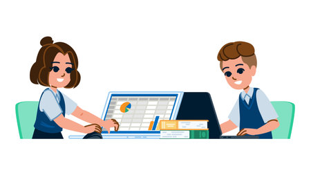 software information technology school education vectorのイラスト素材