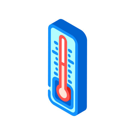temperature control isometric icon vector illustration