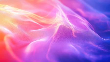 Wavy particle mesh creating vibrant abstract background