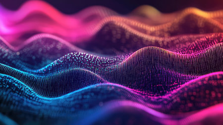 Digital particle waves flowing as abstract data stream