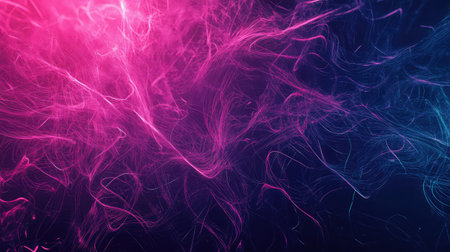 Abstract light particles creating dynamic digital data flow