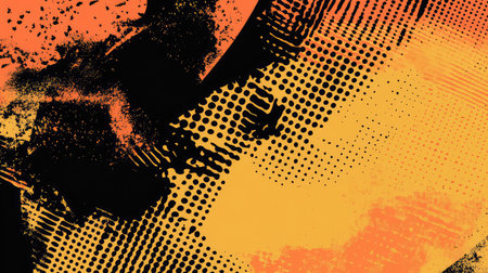 Abstract grunge halftone creative background design with texture