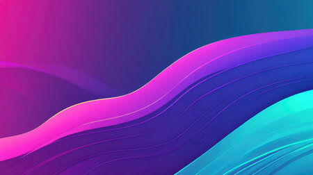 Abstract gradient waves creating vibrant modern background