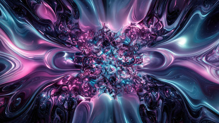 Abstract flowing liquid light energy background