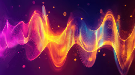 Abstract wavy lines representing sound frequency equalizer