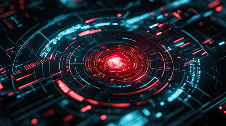 Digital interface visualizing global data protection and cybersecurity