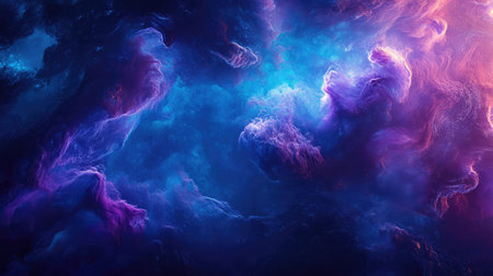 Cosmic nebulae abstract background with vibrant colors