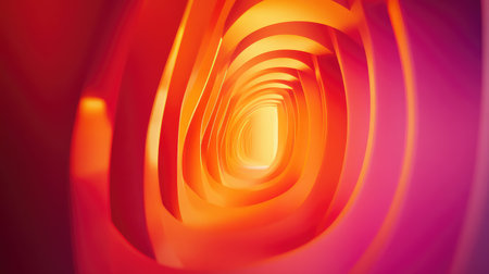 Abstract glowing tunnel path showing future progress