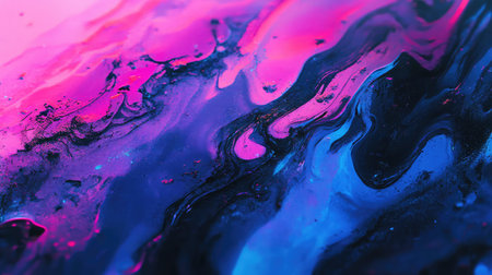 Abstract flowing paint creating dynamic artistic colorful background texture