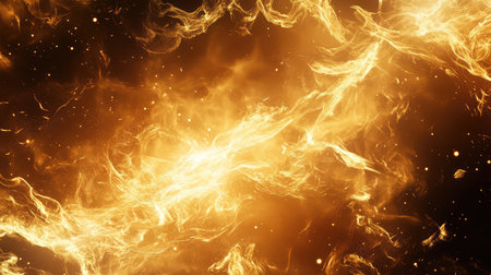 Golden cosmic dust cloud energy light background