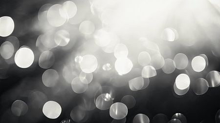 Abstract bokeh light circles creating soft backgroundの写真素材