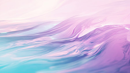 Abstract flowing liquid surface creating smooth gradient wavesの写真素材