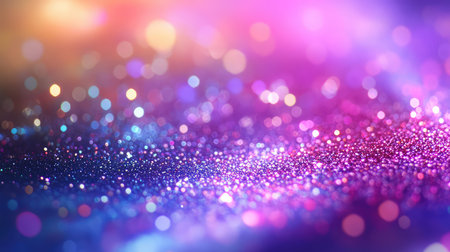 Glittering abstract background showing vibrant festive bokeh lights