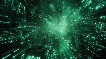 Data stream flowing information explosion abstract digital background