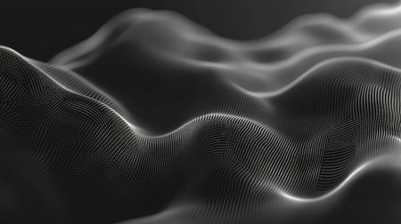 Digital landscape creating dynamic data visualization technology concept