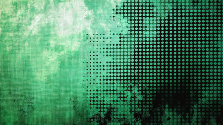 Digital information transforming grunge textured background