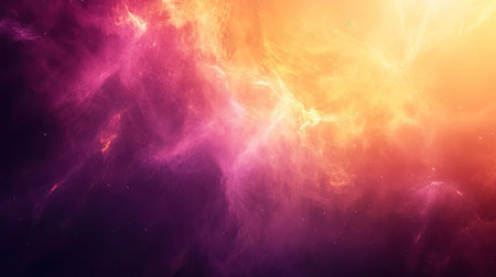 Glowing cosmic nebula creating vibrant abstract background