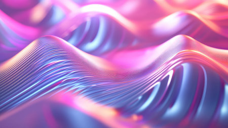 Abstract flowing waves creating vibrant modern background