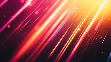 Dynamic light lines creating abstract digital background