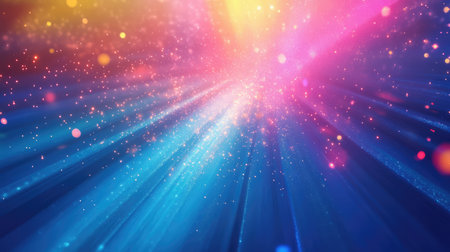 Abstract glowing light rays particle effect background