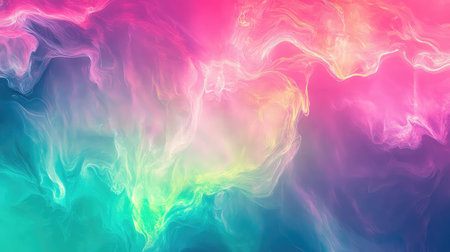 Abstract colorful fluid evolving gradient smoke background