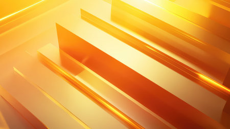 Golden abstract geometric structure creating modern elegant pattern