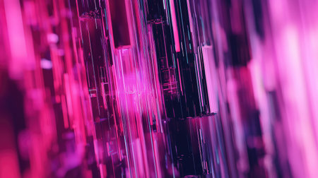 Abstract technology background with glowing pink magenta lines