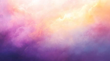 Abstract colorful clouds creating soft dreamy sky background