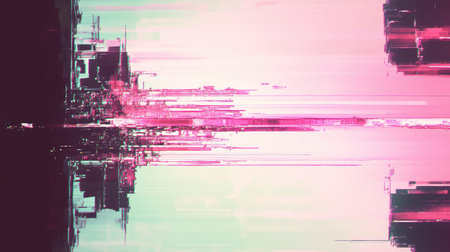 Digital grunge glitch data corruption abstract background