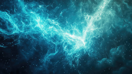 Cosmic nebula forming new stars in deep space
