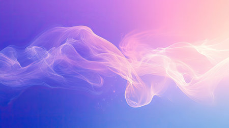 Abstract flowing lines creating vibrant gradient background