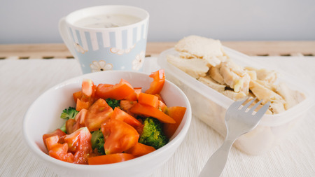 Breakfast set of clean menu.の写真素材