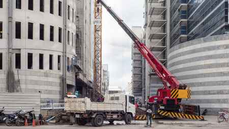 Asian construction site in new condominium project.のeditorial素材