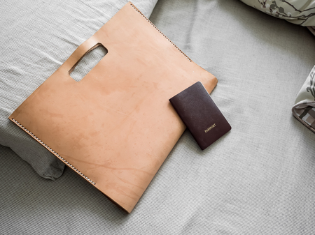 Preparing things to work aboard.の写真素材