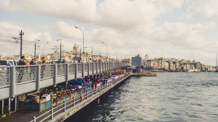 ISTANBUL, TURKEYâ SEPTEMBER 10-13 2016: Street and city life of Istanbul.のeditorial素材