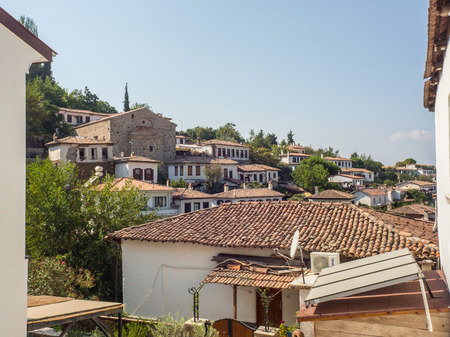 SIRINCE, SELCUK, TURKEYâ SEPTEMBER 13 2016: Sirince is a Greek village of 600 inhabitants in Ä°zmir Province, Turkey, located about 8 kilometres east of the town Selcuk.のeditorial素材