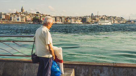 Istanbul, Turkey â September 13 2016: People and city of Istanbul.のeditorial素材