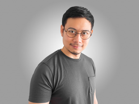 Asian man feel confident with his success.の写真素材