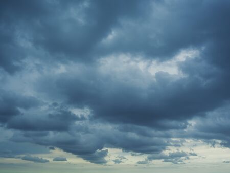 Dark clouds of coming storm and rain.