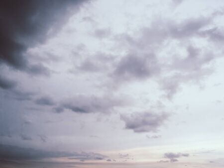 Dark clouds of coming storm and rain.の写真素材