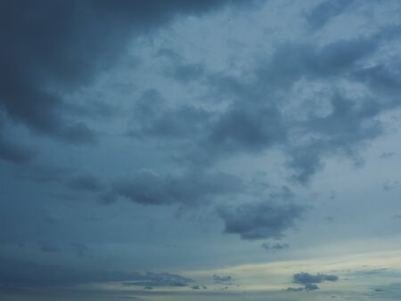 Dark clouds of coming storm and rain.の写真素材