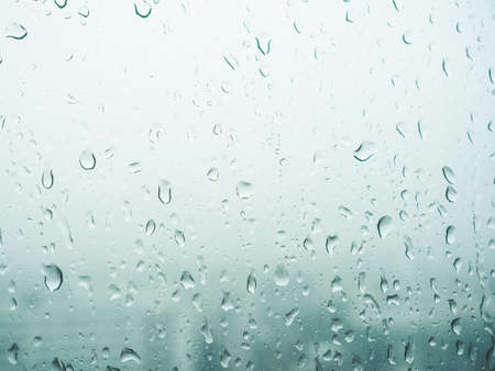 Background of rain drops on windows glass.